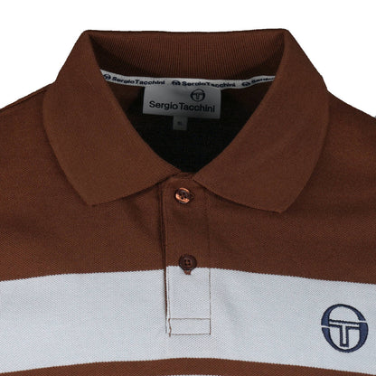 Sergio Tacchini Young Line Polo Chocolate / Sky