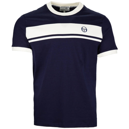 Sergio Tacchini Master Ringer T-Shirt Navy Blue