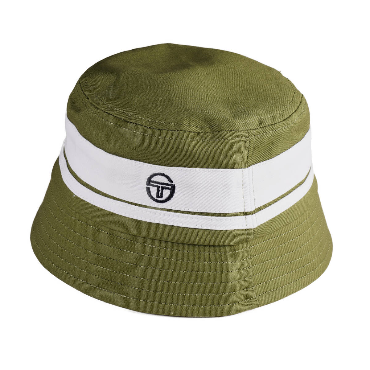 Sergio Tacchini Newsford Bucket Hat Moss / Off White