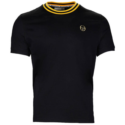 Sergio Tacchini Gardenia T Shirt Ringer T Shirt Black / Gold