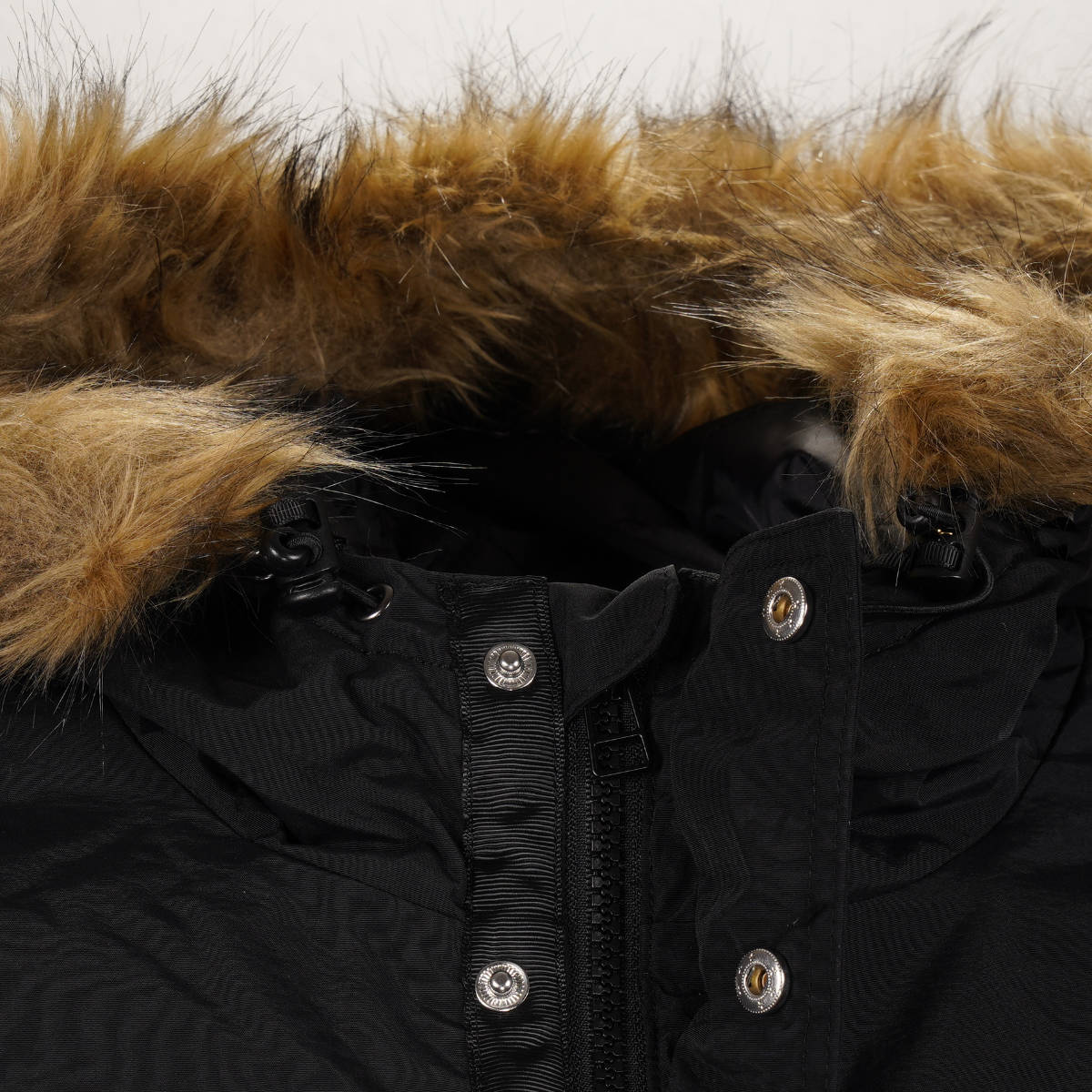 Sergio Tacchini Budge Fur Trim Parka Black