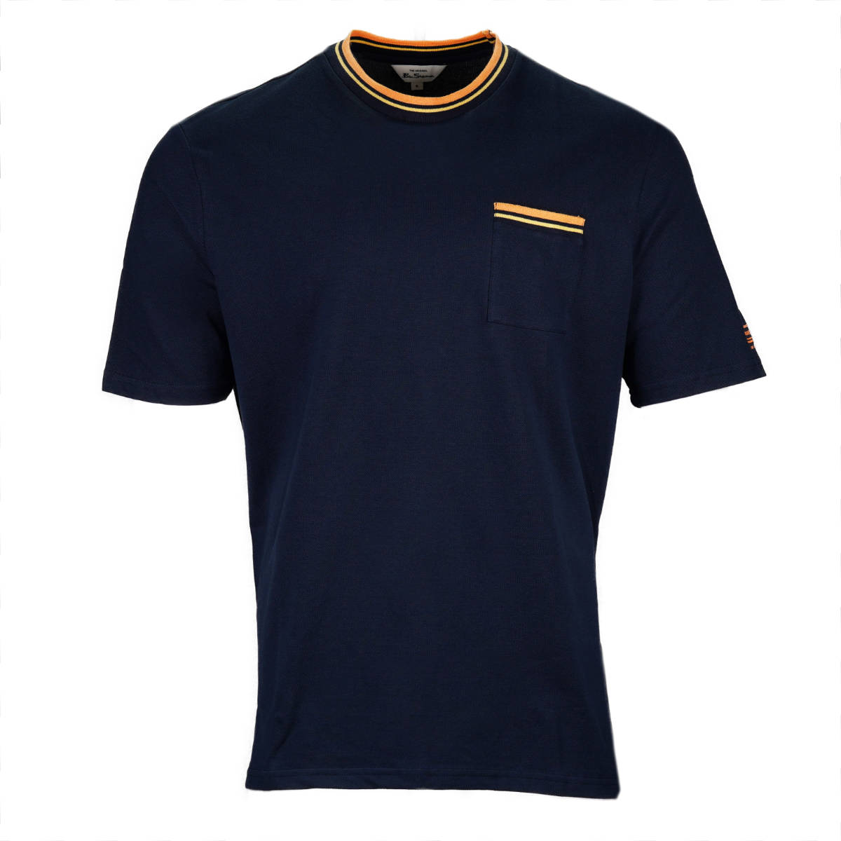 Ben Sherman Tipped Pique Pocket T-Shirt Navy