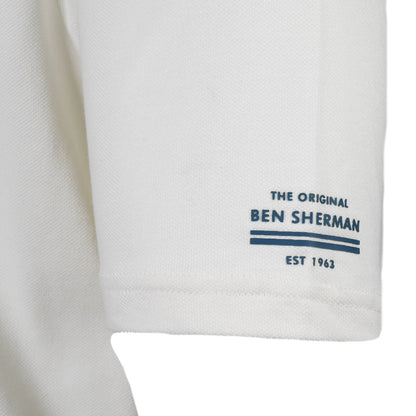 Ben Sherman Tipped Pique Pocket T-Shirt White