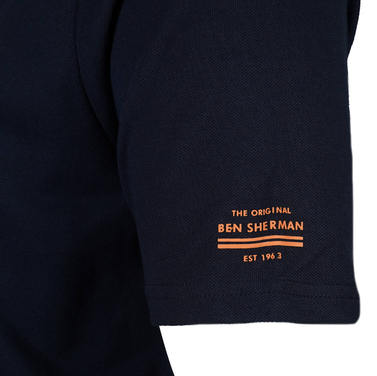 Ben Sherman Tipped Pique Pocket T-Shirt Navy