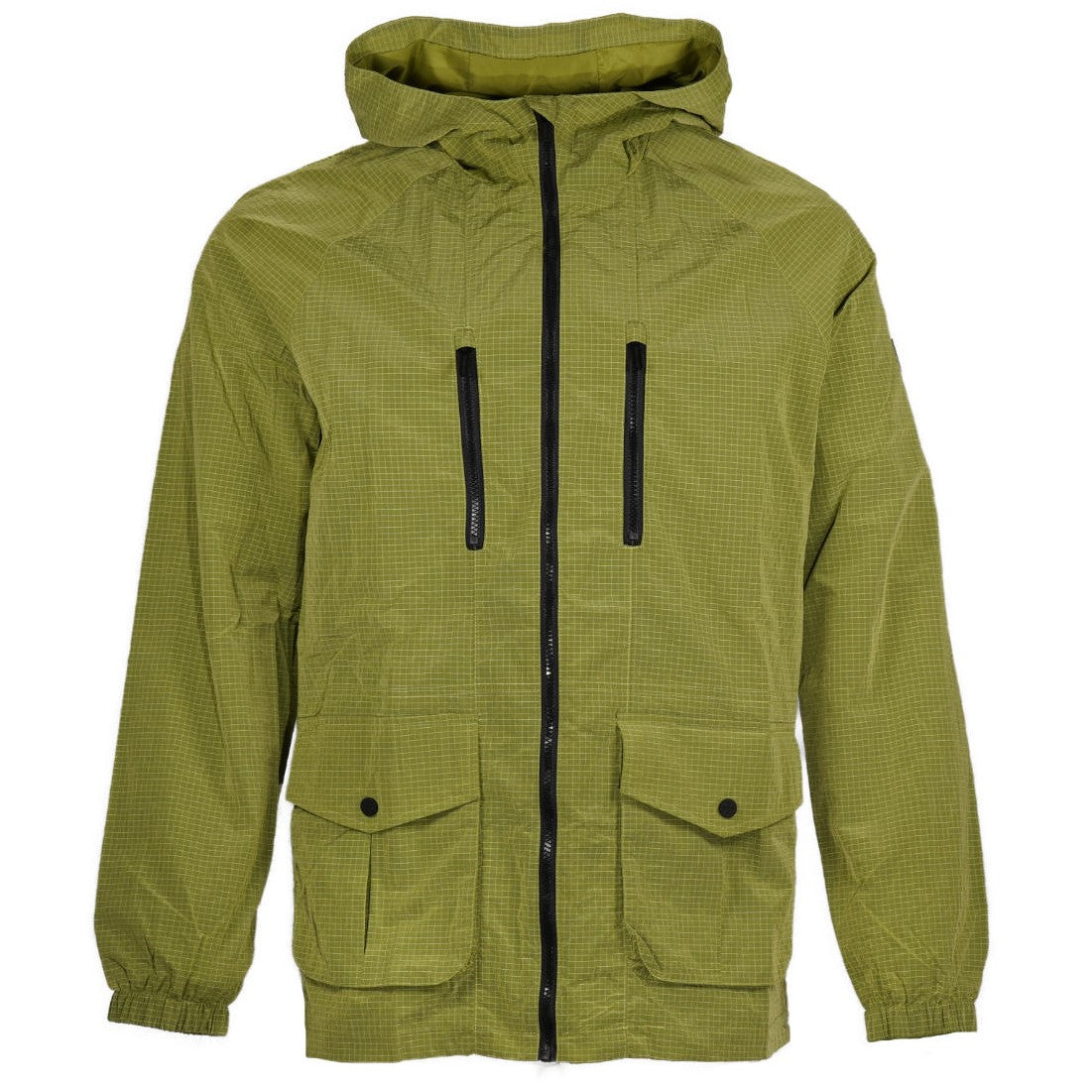 Terrace Cult Tessio Ripstop Hooded Jacket Acid Green