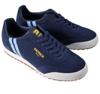 Patrick Rio Suede Trainer Navy / Sky / White