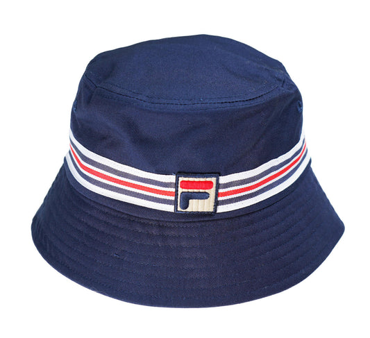 Fila Bucket Hat Navy With Heritage Stripe