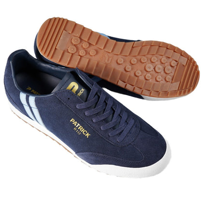 Patrick Rio Suede Trainer Navy / Sky / White