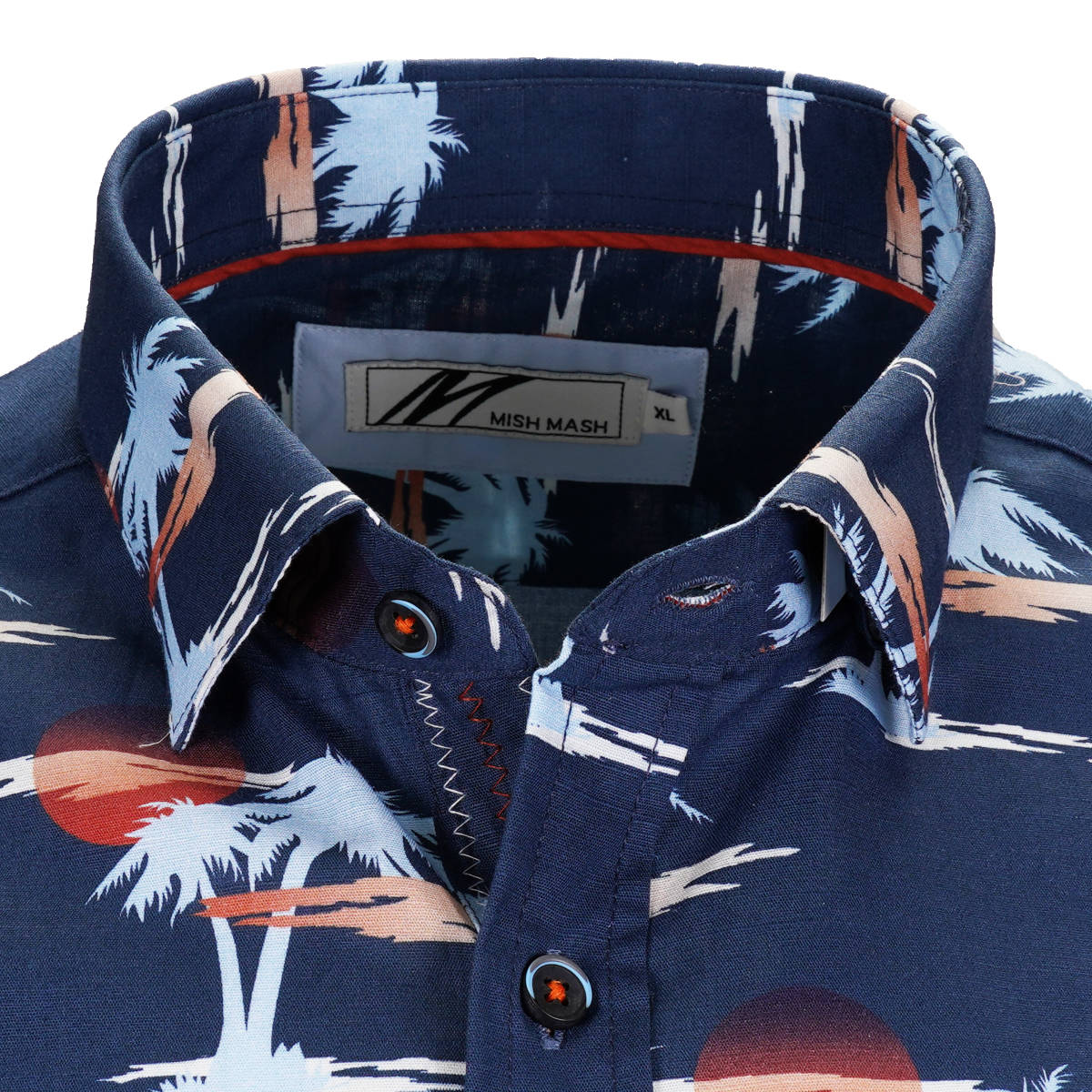 Mish Mash Desert Island Print Shirt Navy