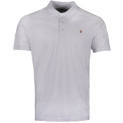 Farah Organic Cotton Pique Polo Shirt White