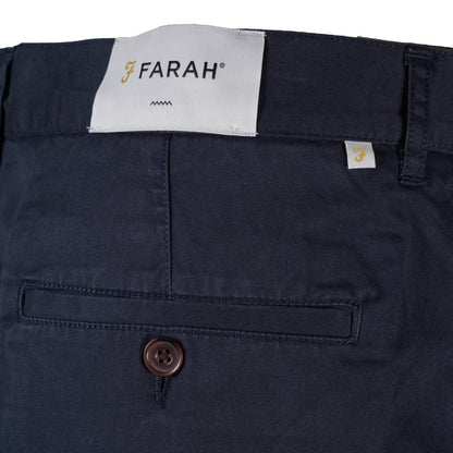 Farah Stretch Cotton Chino Shorts Navy