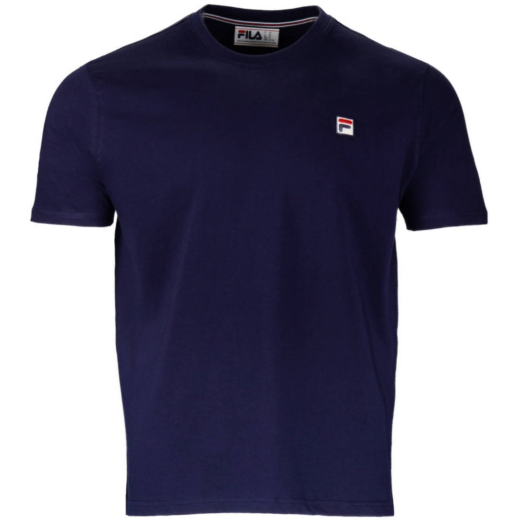 Fila Classic Plain Logo T Shirt Navy