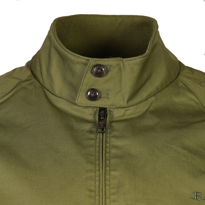 Ben Sherman House Check Lined Harrington Jacket Loden Green