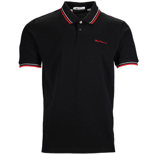 Ben Sherman Classic Tipped Polo Shirt Black