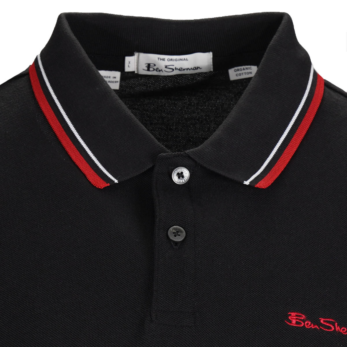 Ben Sherman Classic Tipped Polo Shirt Black