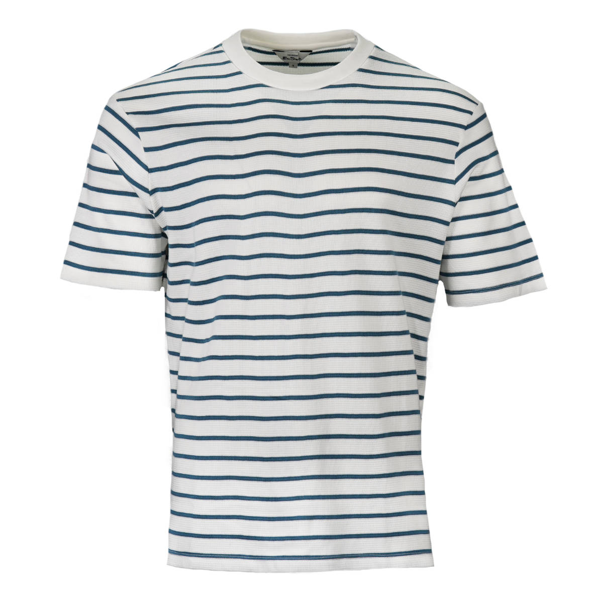 Ben Sherman Waffle Stripe T-Shirt White