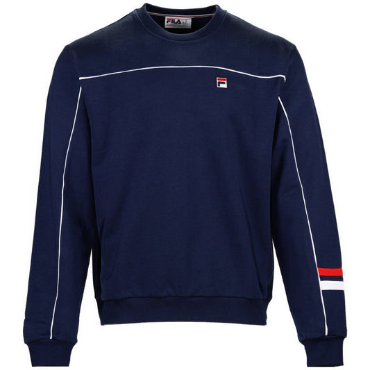 Fila Adam Crew Neck Cut And Sewn Sweatshirt Navy