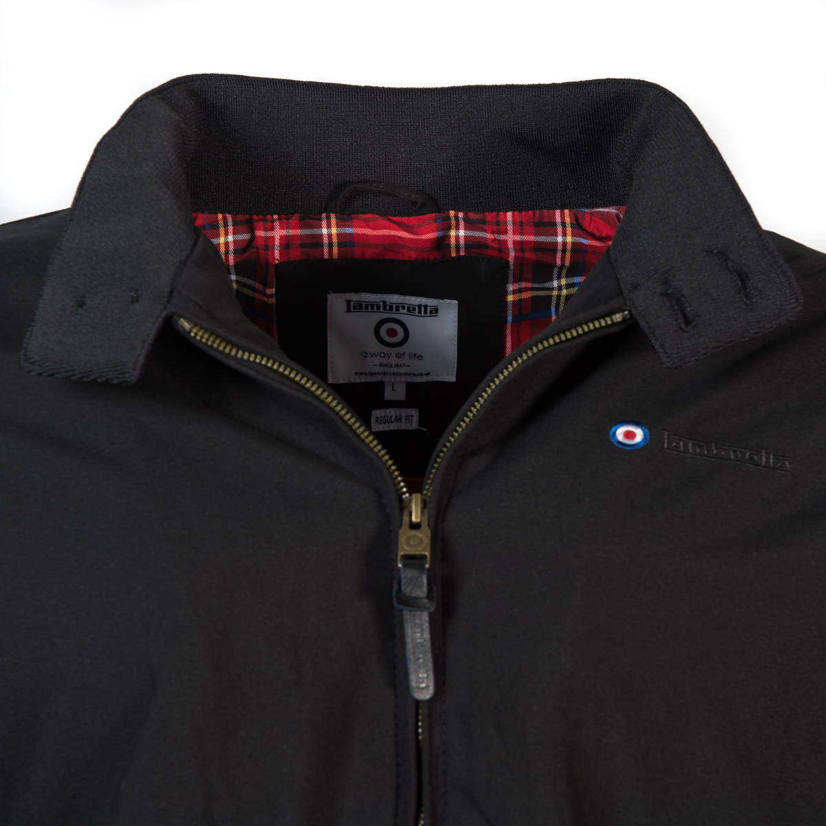 Lambretta Shower Resistant Harrington Jacket Black