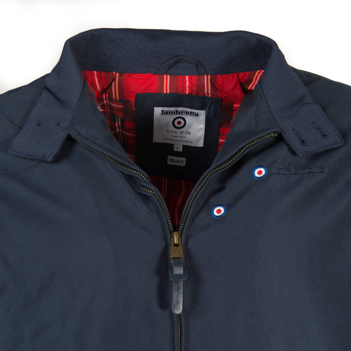 Lambretta Shower Resistant Harrington Jacket Navy