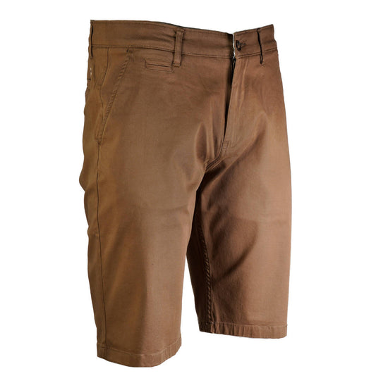 Mish Mash Cotton Stretch Twill Chino Shorts Nutmeg