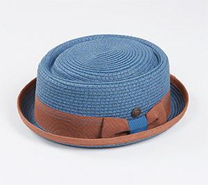 Dasmarca Retro Rude Boy Rico Trilby / Pork Pie Hat Atlantic Blue