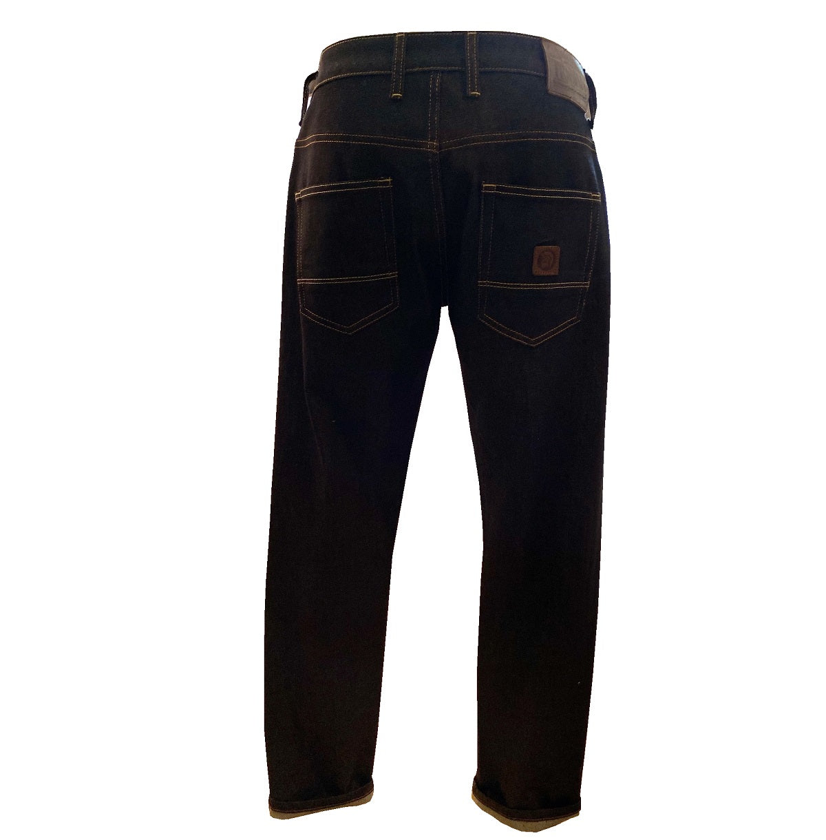 Trojan Records Zip Fly Blue / Black Denim Jeans