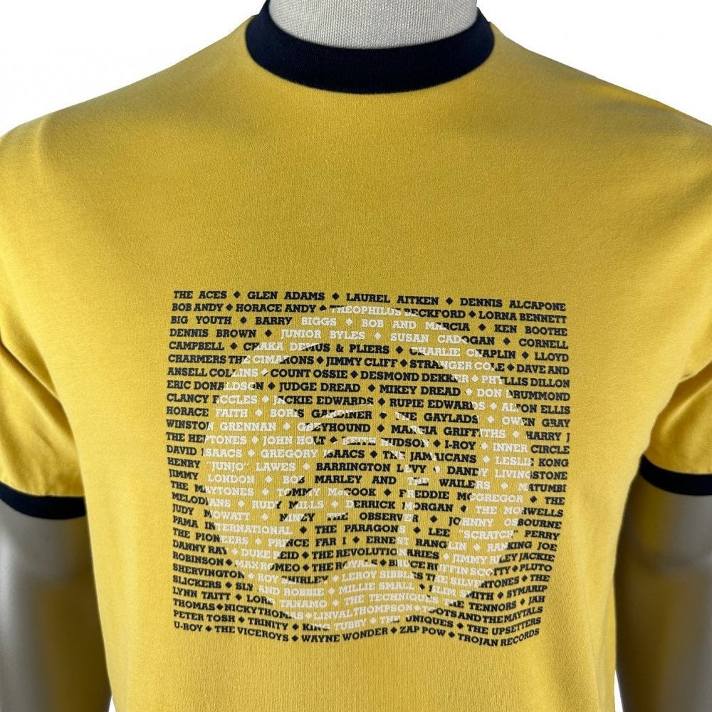 Trojan Records Artists Logo T-Shirt Mustard