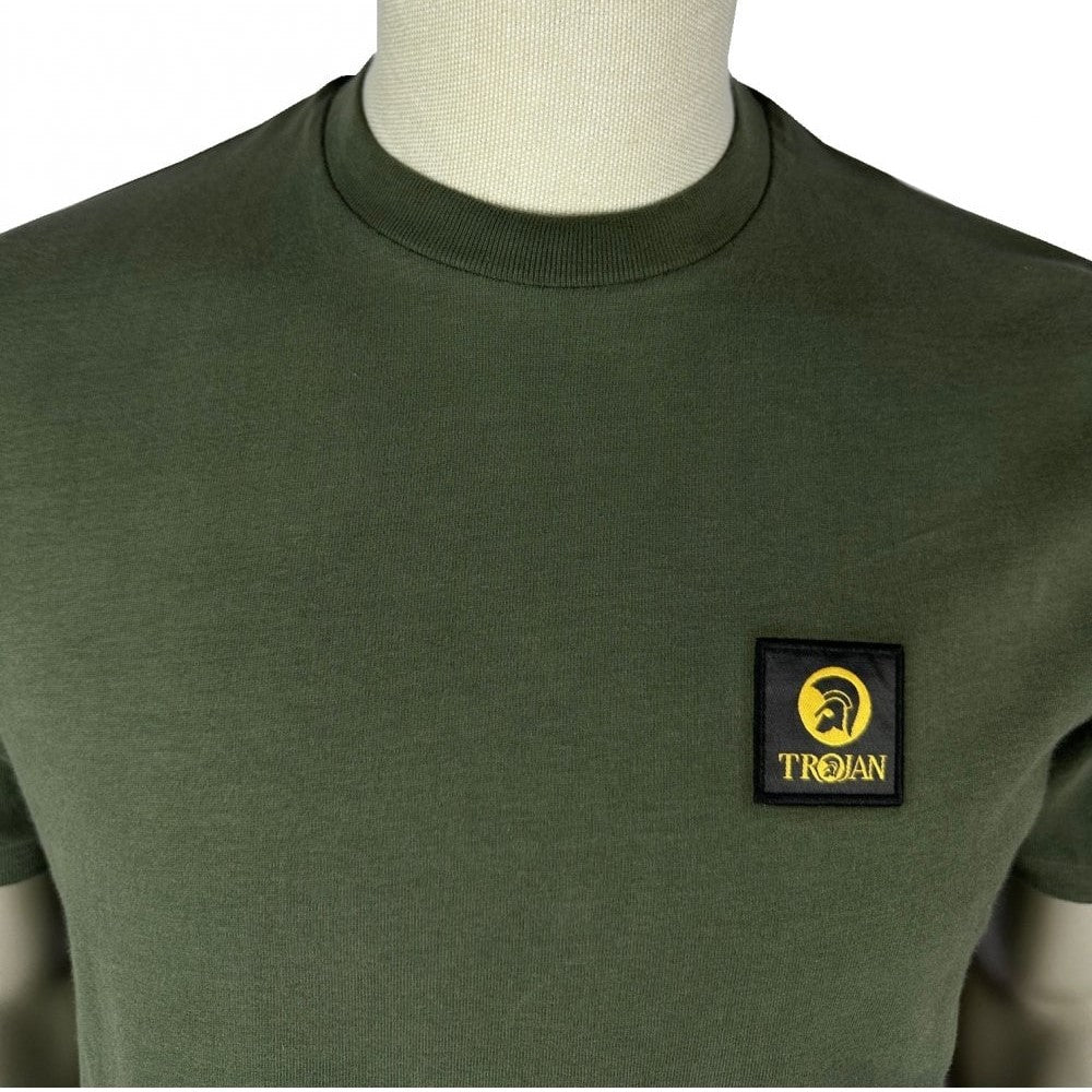 Trojan Records Badged Plain T-Shirt Olive