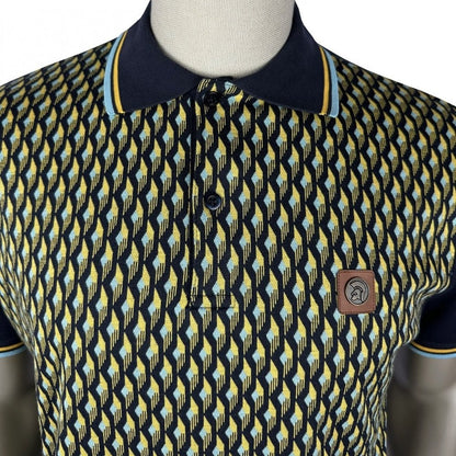 Trojan Records Deco Panel Polo Navy