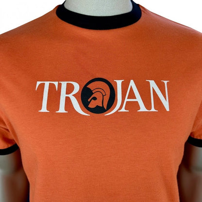 Trojan Records Logo Ringer T-Shirt Orange