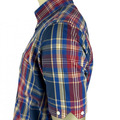 Trojan Records Multi Check Shirt With Pocket Square Port