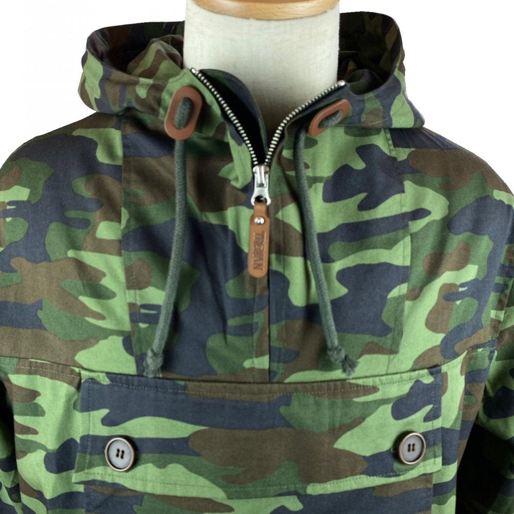 Trojan Overhead Smock / Scooter Jacket Camo Green