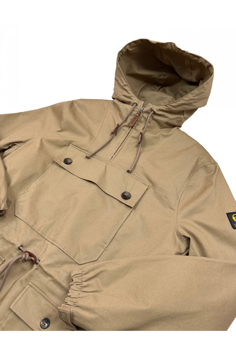 Trojan Peached Cotton Overhead Scooter Smock Sand