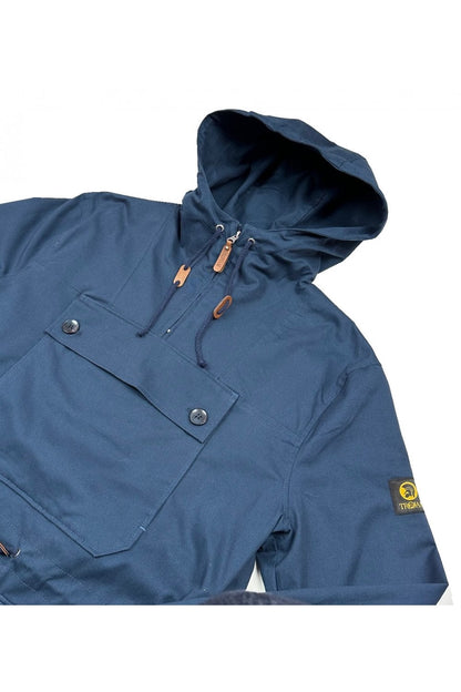 Trojan Peached Cotton Overhead Scooter Smock Navy