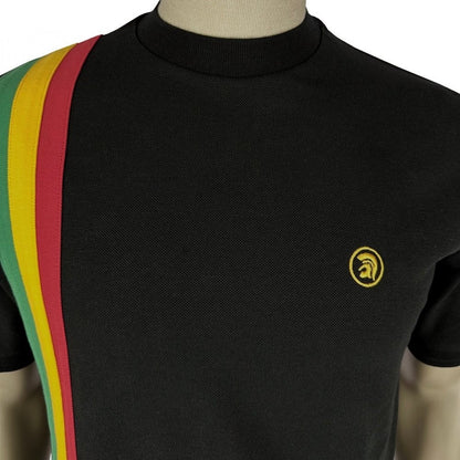 Trojan Records Racing Stripe T-Shirt Black