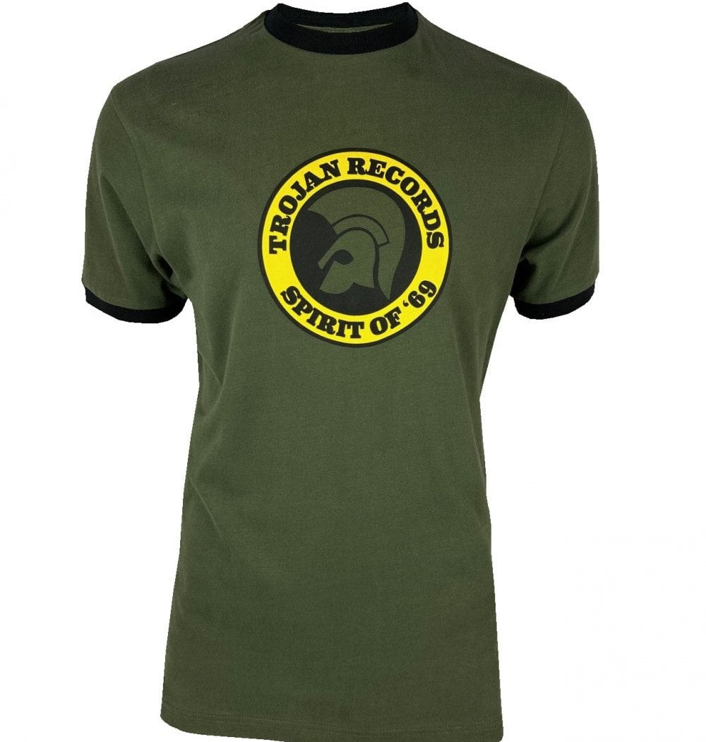 Trojan Records Spirit Of 69 T-Shirt Olive