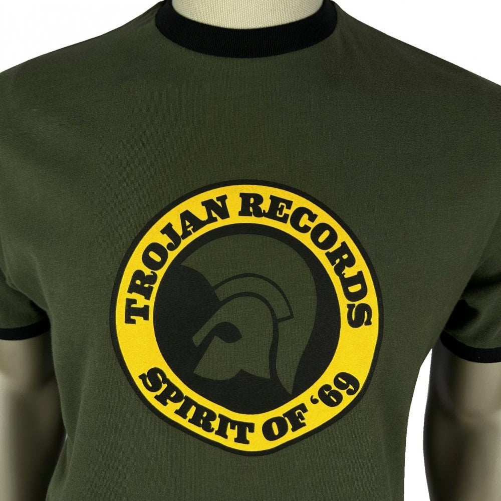 Trojan Records Spirit Of 69 T-Shirt Olive