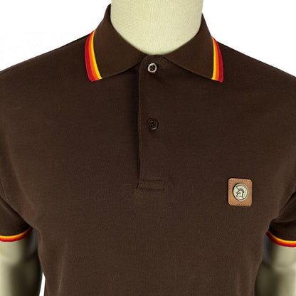 Trojan Records Triple Tipped Polo Chocolate