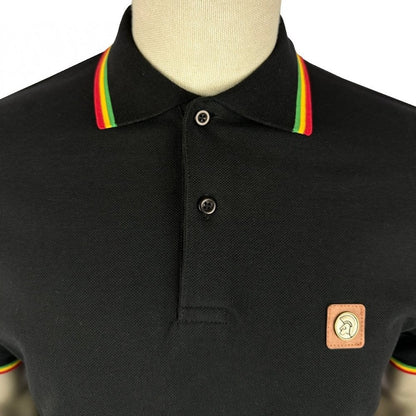 Trojan Records Triple Tipped Polo Black