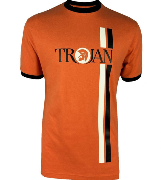 Trojan Records Twin Stripe T-Shirt Orange