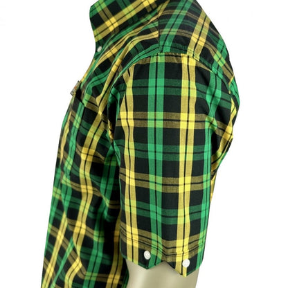 Trojan Records Windowpane Check Shirt With Pocket Square Jamaica