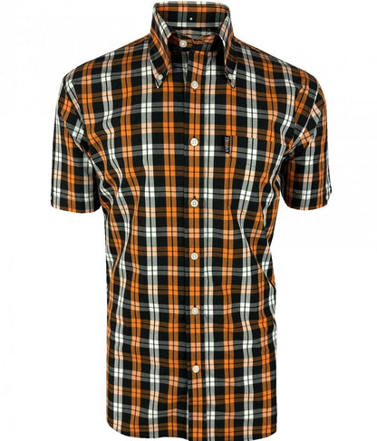 Trojan Records Windowpane Check Shirt With Pocket Square Trojan