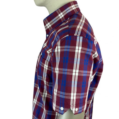 Trojan Records Windowpane Check Shirt With Pocket Square Port