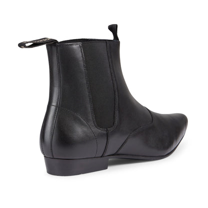 Undercover Ramone Winklepicker Leather Chelsea Boot Black